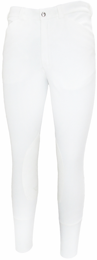 TuffRider Men's Ribb Patrol Knee Patch Breeches - white 46 1 for equestrians Breeches, Apparel & Gear, Bre...