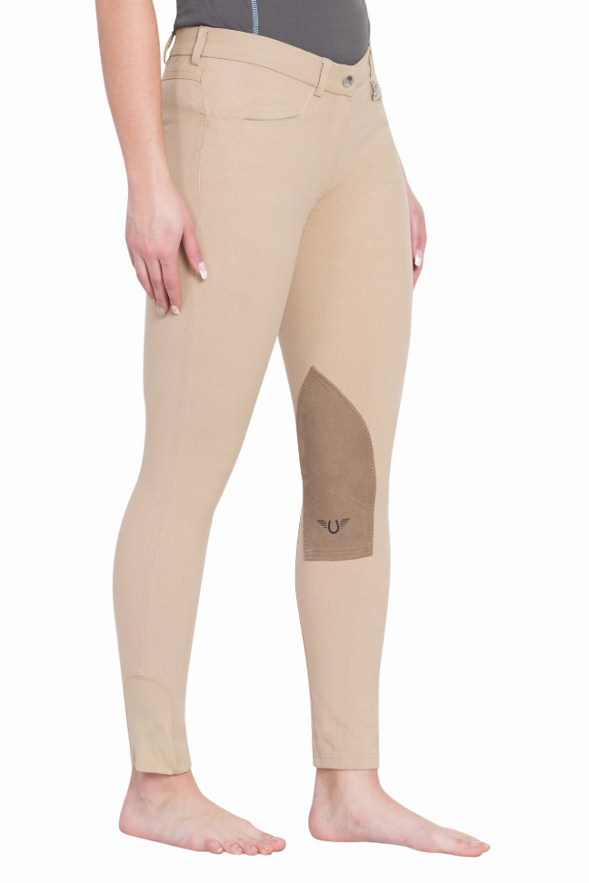 TuffRider Ladies Perfect Knee Patch Breeches - Safari 24 1 for equestrians Apparel & Gear, Tights, Wo...