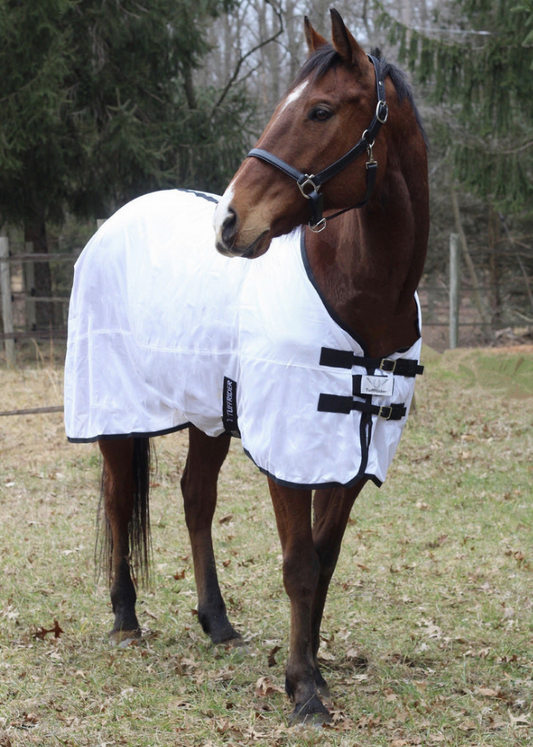 TuffRider Comfy MESH Fly Sheet - white 84 1 for horses Protection, Sheets, Horse Clothing