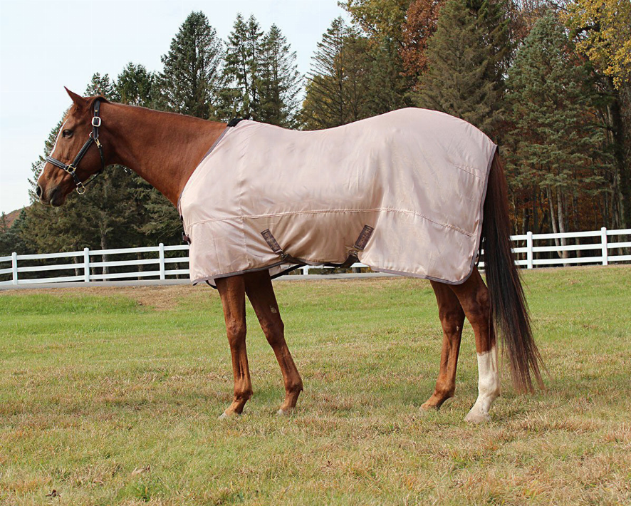 TuffRider Comfy Mesh Standard Neck Fly Sheet - Protection, Sheets, Horse Clothing Adobe rose