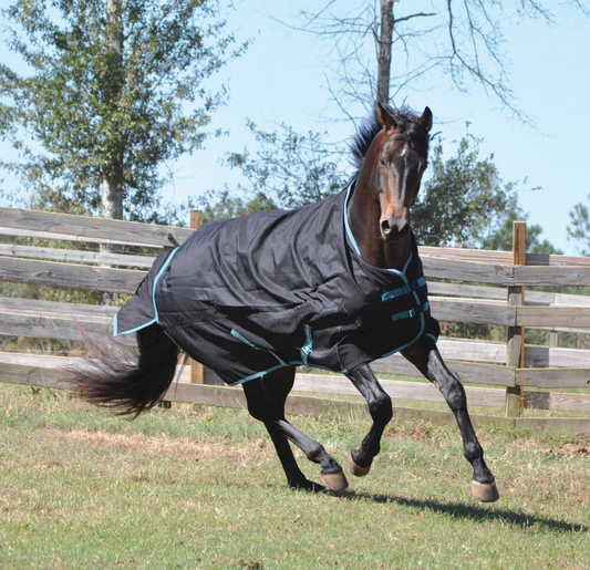 TuffRider 1200D Coolmax Turnout Sheet - Black 75 1 High quality, durable, perfect for equestrian needs