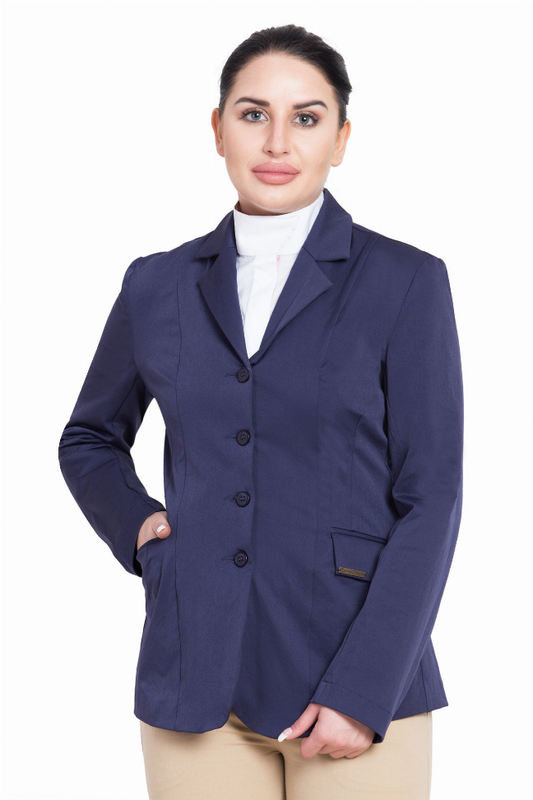 TuffRider Ladies Starter Long Show Coat - Navy 2 1 for equestrians Coats, Apparel & Gear, Women's Coats