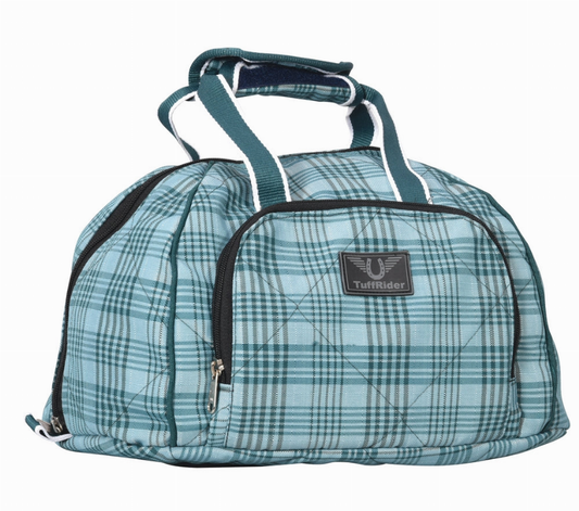 TuffRider Bonum Equestrian Helmet Bag - Apparel & Gear, Bags, Bags Teal plaid