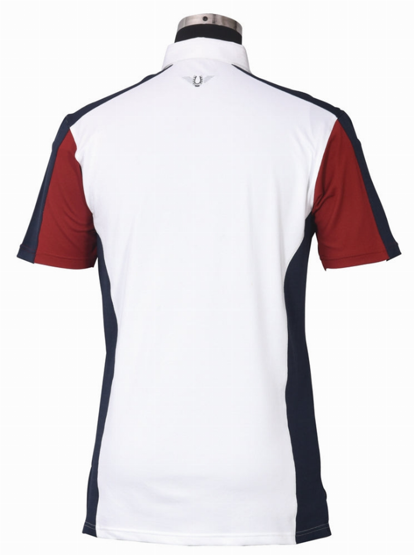 TuffRider Men's Dennison Short Sleeve Show Shirt - White/ec navy/ec red X-LARGE 1 for equestrians Shirts, A...