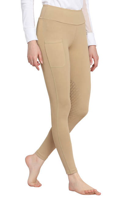 TuffRider Ladies Bootie Tights With Pocket - safari L 1 for equestrians Apparel & Gear, Breeches Tights, Women...