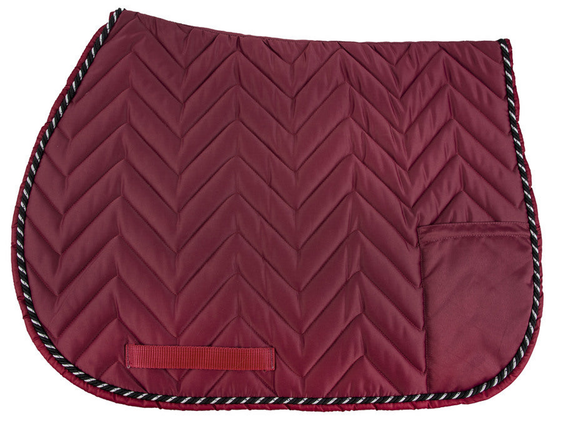 Equine Couture Cindy Pocket Pad - Saddle Pads, Pads & Blankets, Western Tack wine STANDARD