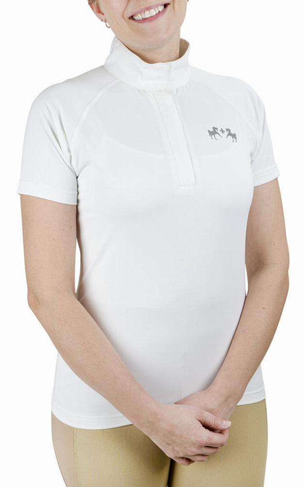 EQUINE COUTURE LADIES MAGDA LACE EQUICOOL SHORT SLEEVE SHOW SHIRT - white XS 1 for equestrians Shirts, Appa...