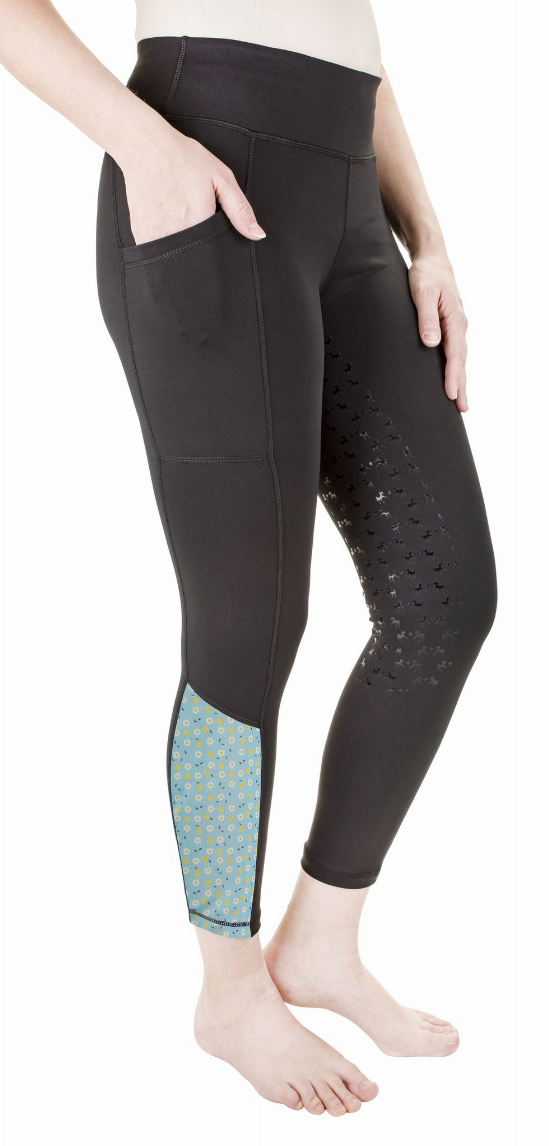 Equine Couture Women Daisy Printed Smyrna Tights