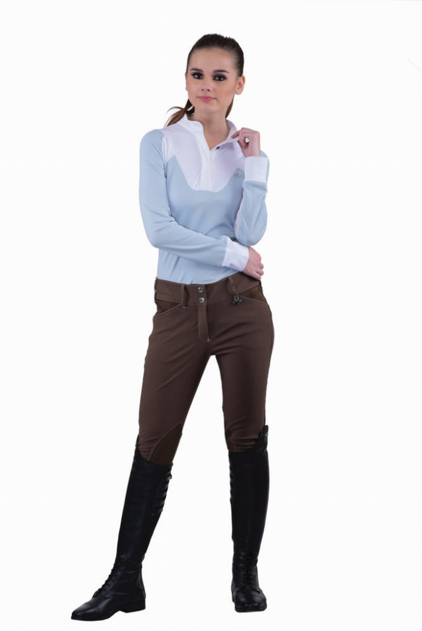 Equine Couture Ladies Sportif Natasha Knee Patch Breeches