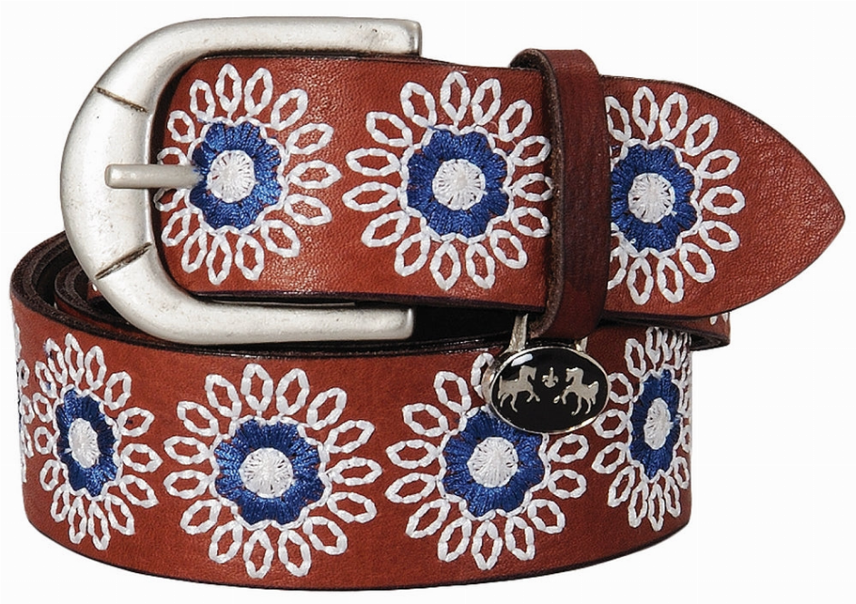 Equine Couture Sophia Leather Belt - oak bark XL 1 for equestrians Apparel & Gear, Accessories, Belts