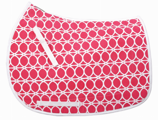 Equine Couture Cory Cool-Rider Bamboo All Purpose Saddle Pad - Hot pink 1 for horses English Tack, Pads