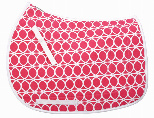 Equine Couture Cory Cool-Rider Bamboo All Purpose Saddle Pad - Hot pink 1 for horses English Tack, Pads