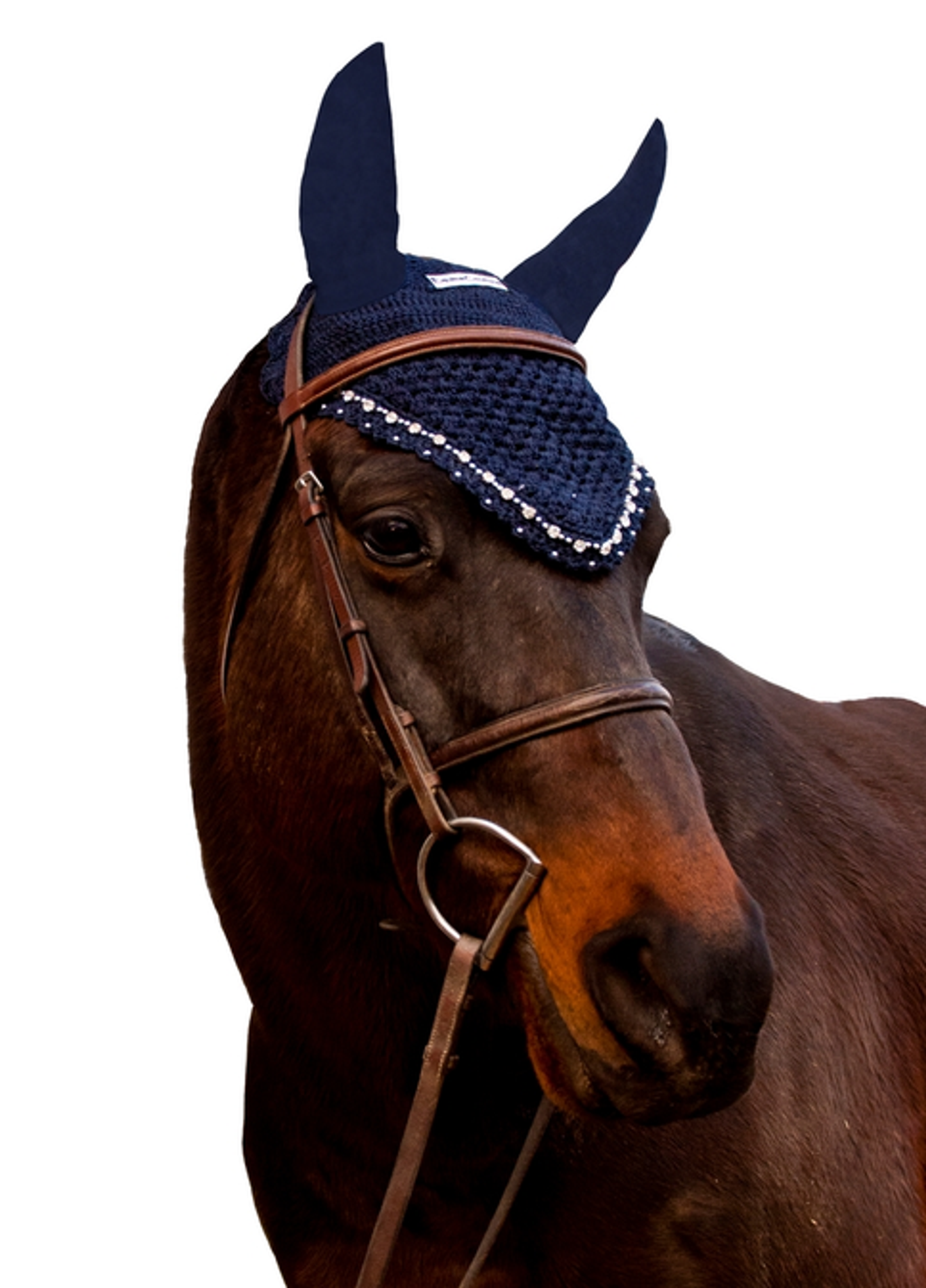 Equine Couture Fly Bonnet with Crystals