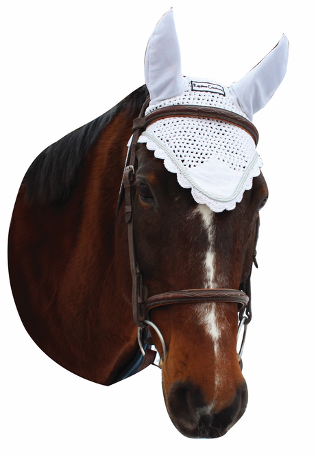 Equine Couture Fly Bonnet with Silver Rope