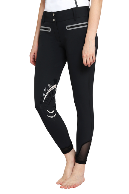 EQUINE COUTURE LADIES IBIZA KNEE PATCH BREECHES - black 26 1 for equestrians Apparel & Gear, Tights, ...