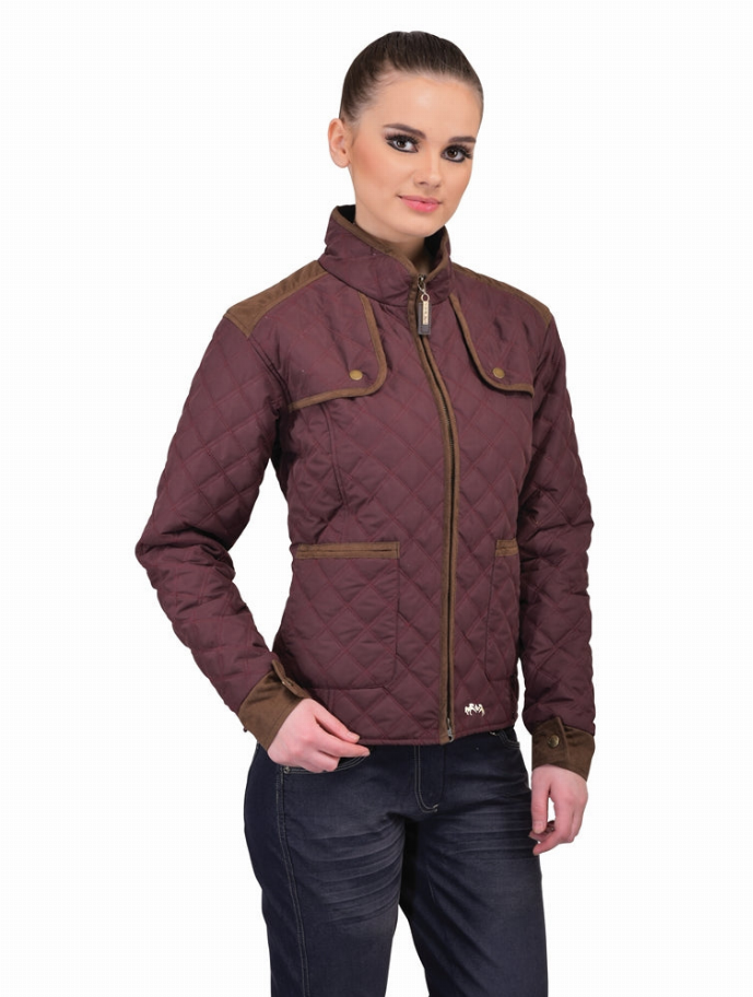 Equine Couture Ladies Cory Jacket - Wine blue XS 1 for equestrians Apparel & Gear, Jackets Vests, Outerwear