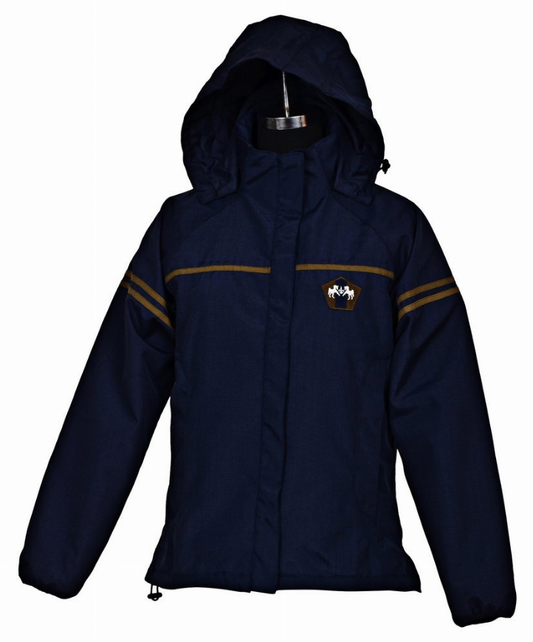 Equine Couture Ladies Farm House Jacket - Ec navy/military olive X-SMALL 1 for equestrians Apparel & Gear, Jacke...