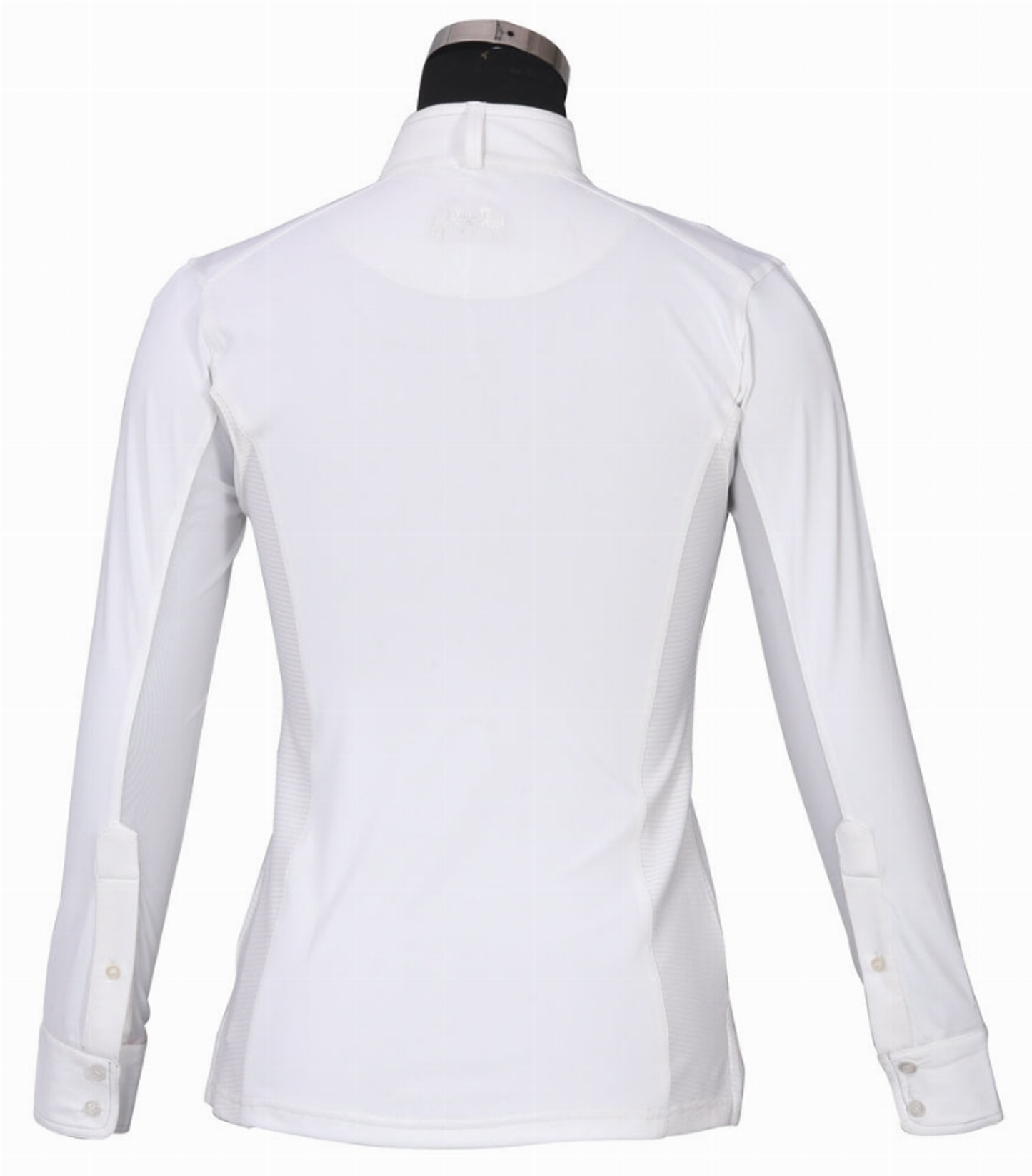 Equine Couture Ladies Cara Long Sleeve Show Shirt - White X-SMALL 1 for equestrians Shirts, Apparel & Gear,...