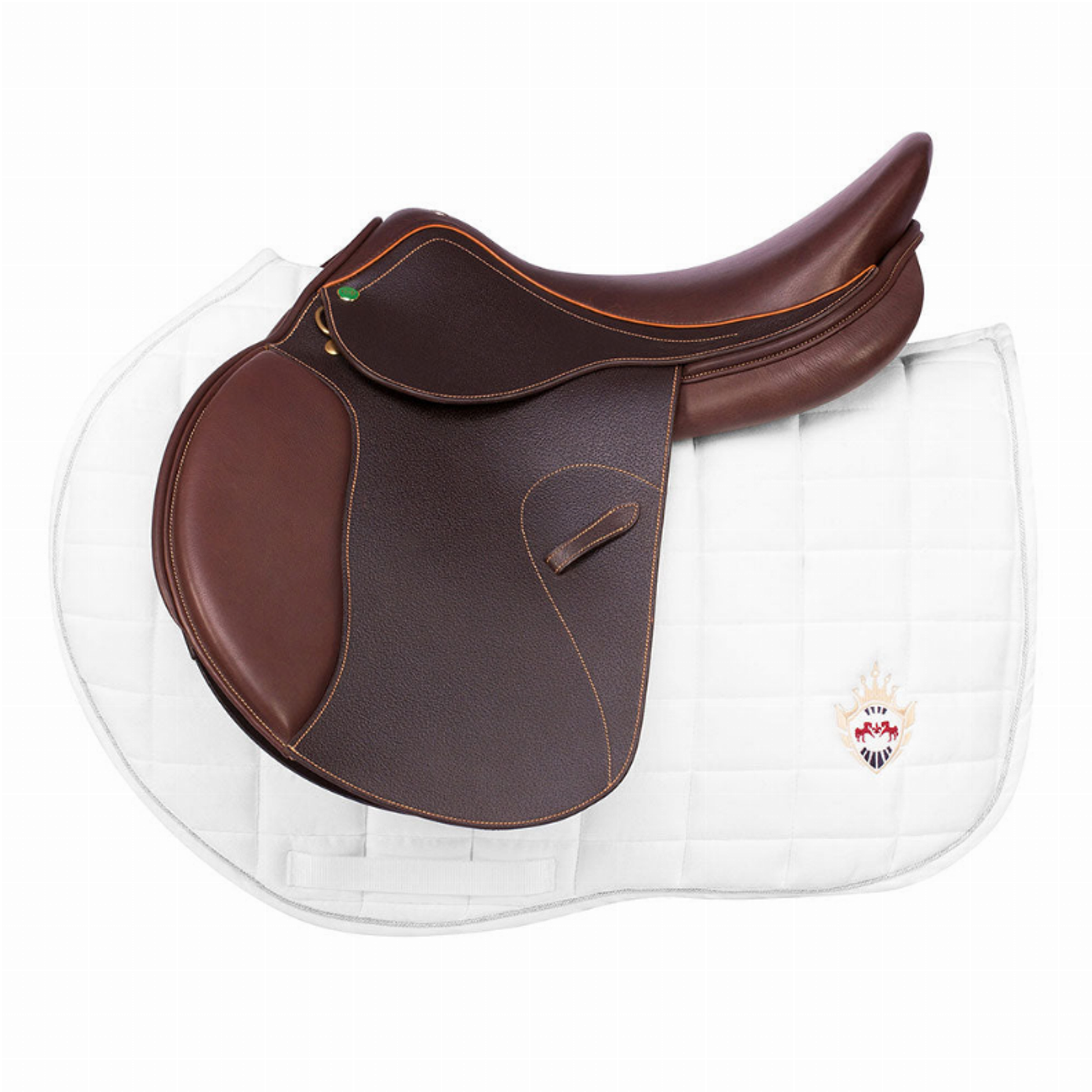 Equine Couture Joy Saddle Pad - White 1 for horses English Tack, Pads, All Purpose