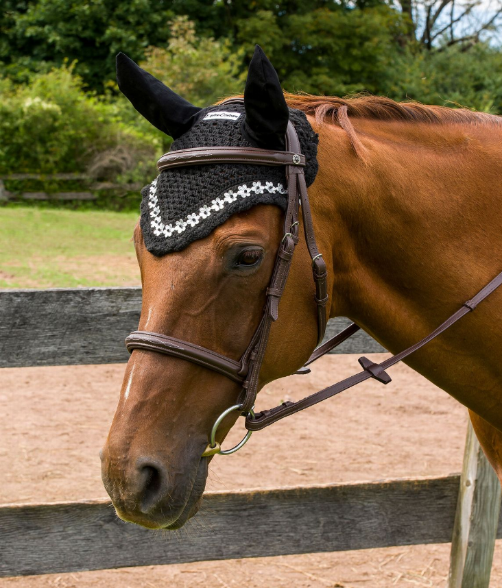 Equine Couture Floral Fly Bonnet