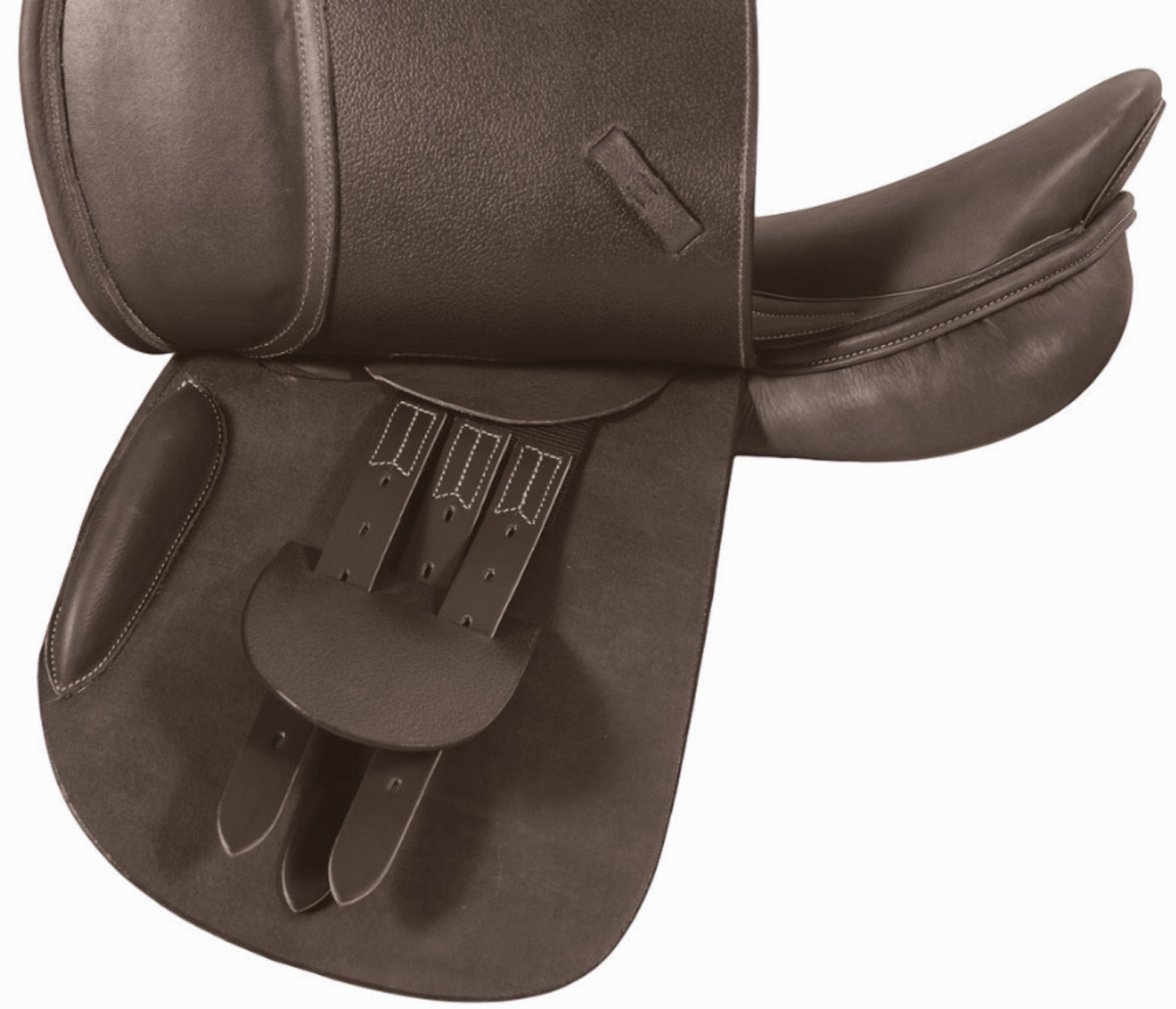 Henri de Rivel Pro Pony Covered Close Contact Saddle - havana 15 LONG FLAP 1 for horses English Tack, Saddles,...