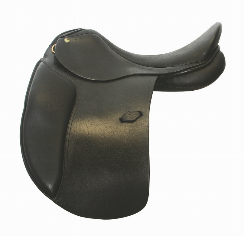 Henri de Rivel Pro Buffalo Leather Dressage Saddle - Black 18 1 for horses English Tack, Saddles, Saddles