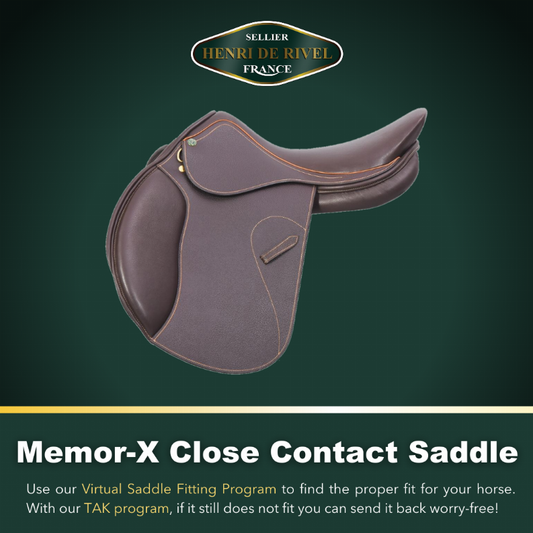 Henri De Rivel Regular Memor-X Close Contact Saddle - 14 1 for horses English Tack, Saddles, Saddles