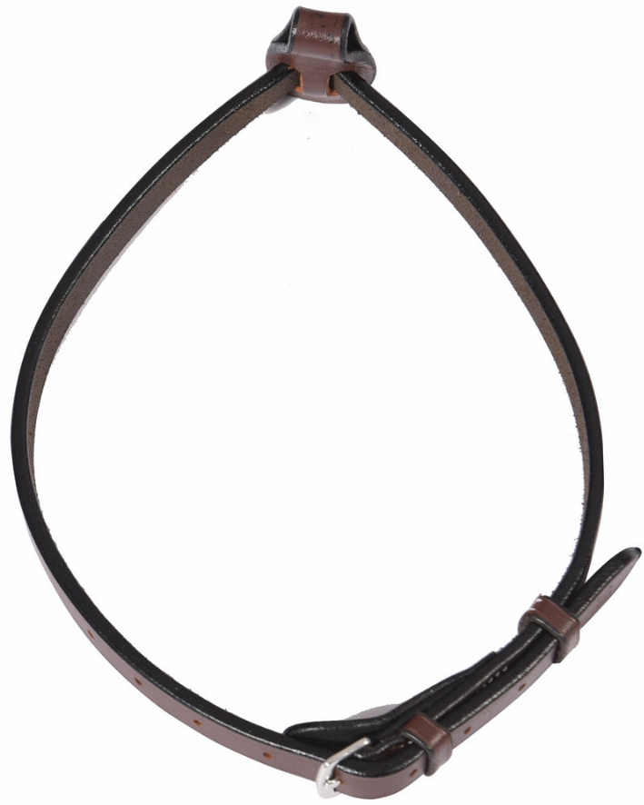 Henri de Rivel Pro Flash Noseband with Converter - Australian nut OVERSIZE 1 for horses Bridles & Reins, English Tack