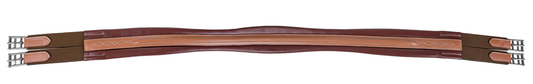 Laureate by Henri de Rivel Raised Chafeless Leather Girth with Fancy Stitching - Oakbark 56 1 for horses English...