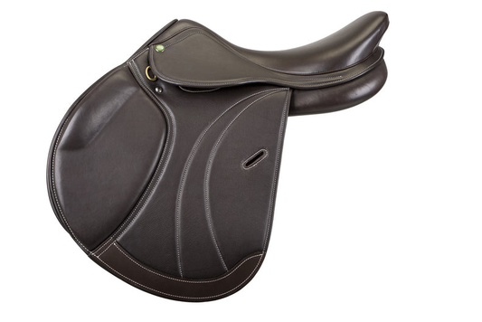 Henri De Rivel Equipe Covered Close Contact Saddle - Havana 19 1 for horses English Tack, Saddles, Saddles