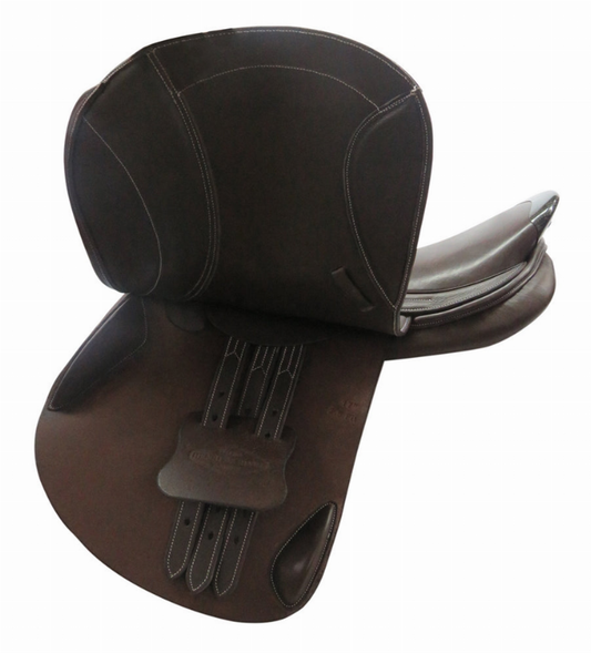 Henri De Rivel Millennium Covered Close Contact Saddle - Havana 19 1 for horses English Tack, Saddles, S...