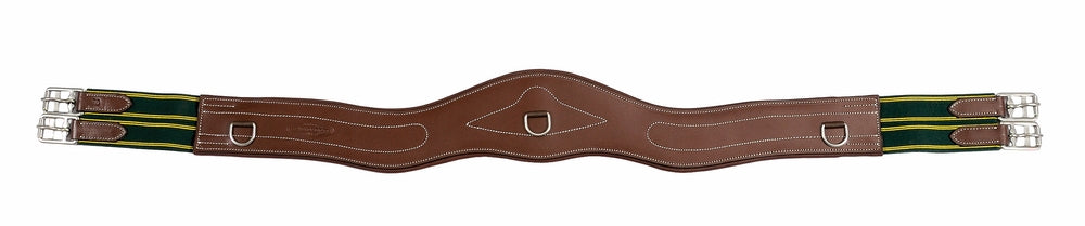 Henri de Rivel Contoured Leather Girth - Havana 54 1 for horses English Tack, Girths