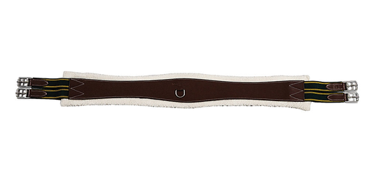 Henri de Rivel Detachable Fleece Lined Girth - English Tack, Girths Havana