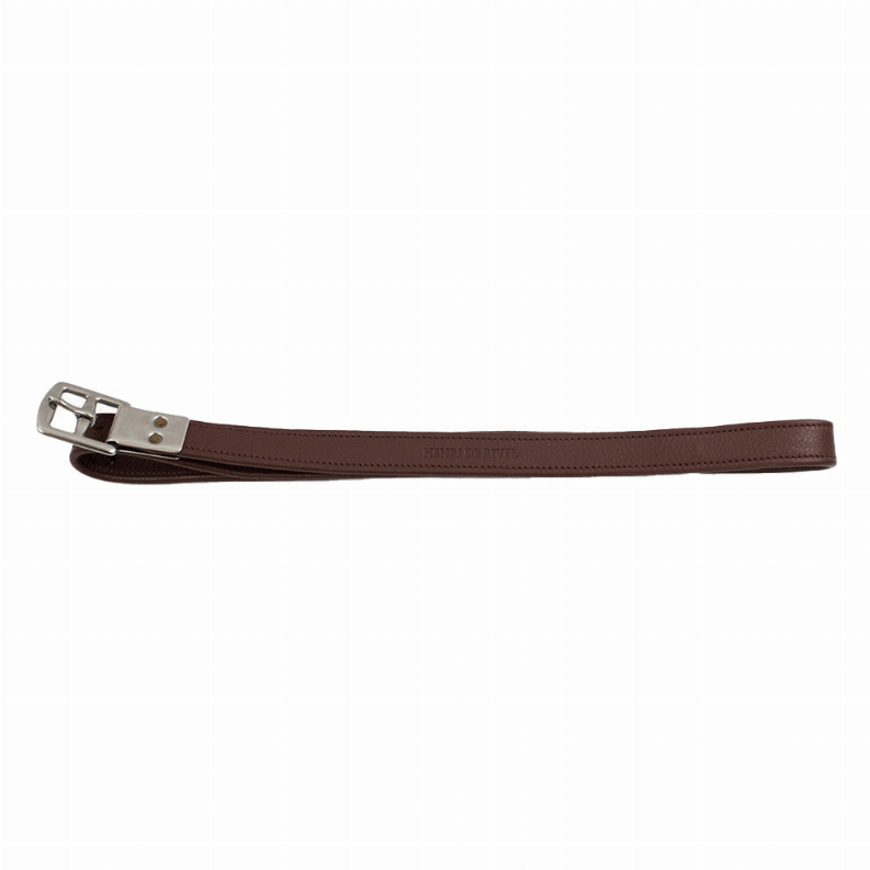 Henri de Rivel Triple Covered Close Contact Stirrup Leathers - Australian nut 48 1 for horses Stirrups, English Tack