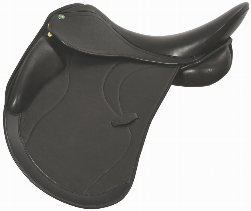 Henri de Rivel Ventura Covered Dressage Saddle - Flocked Black 18 1 for horses English Tack, Saddles, ...