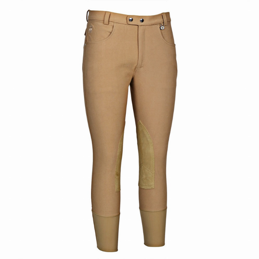 George H Morris Men's Grand Prix Knee Patch Breeches - Safari 38 1 for equestrians Breeches, Apparel & Gea...