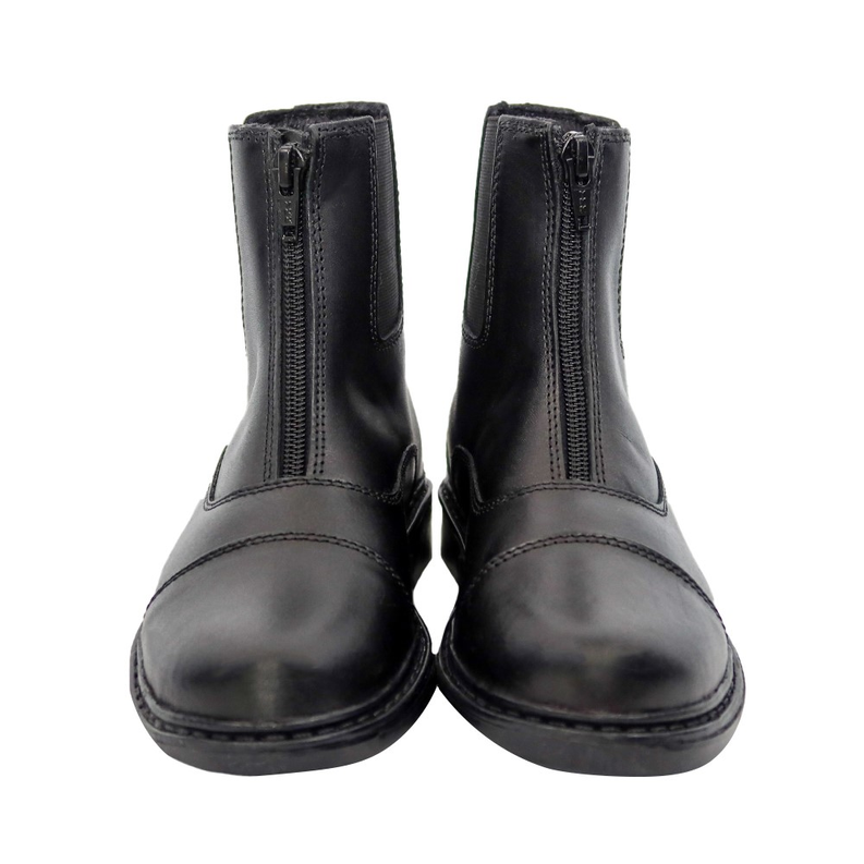 TuffRider Children's Perfect Front Zip Paddock Boots - black 13 1 for equestrians Boots, Footwear