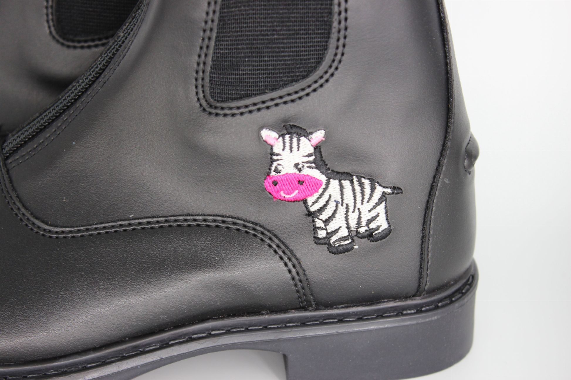 TuffRider Starter Zebra Paddock Boots for Children - Black 9 1 equestrians Children's Boots, Footwear