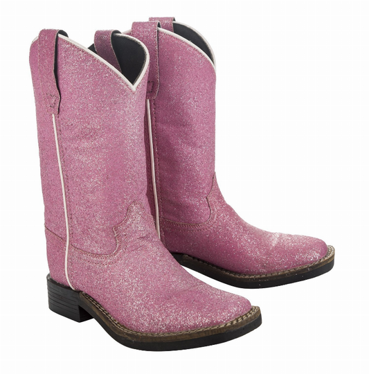 Tuffrider Children's Pink Glitter Western Boot - 11 1 for equestrians Boots, Boo...