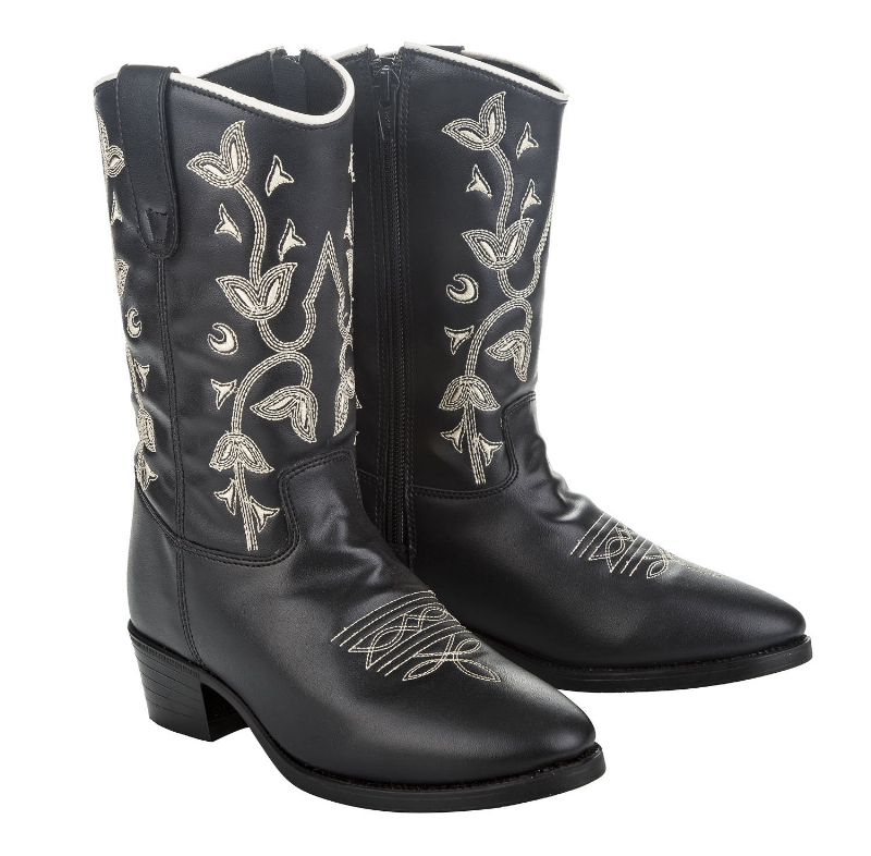 TuffRider Toddler Black Floral Western Boot