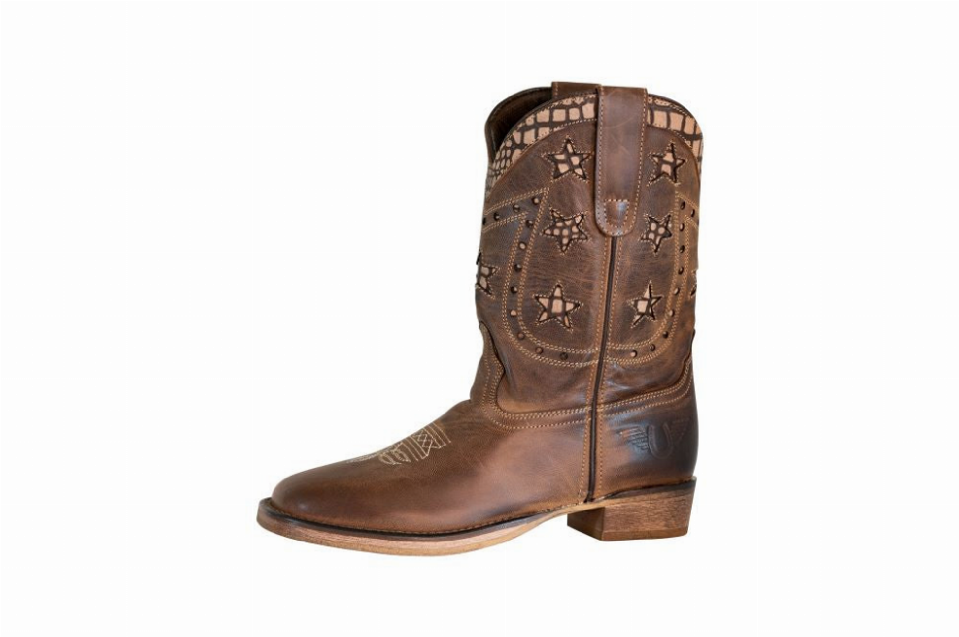 TuffRider Toddler's Rocky Mountain Square Toe Western Boot - Brown 4 1 for equestrians Boots, Children's...