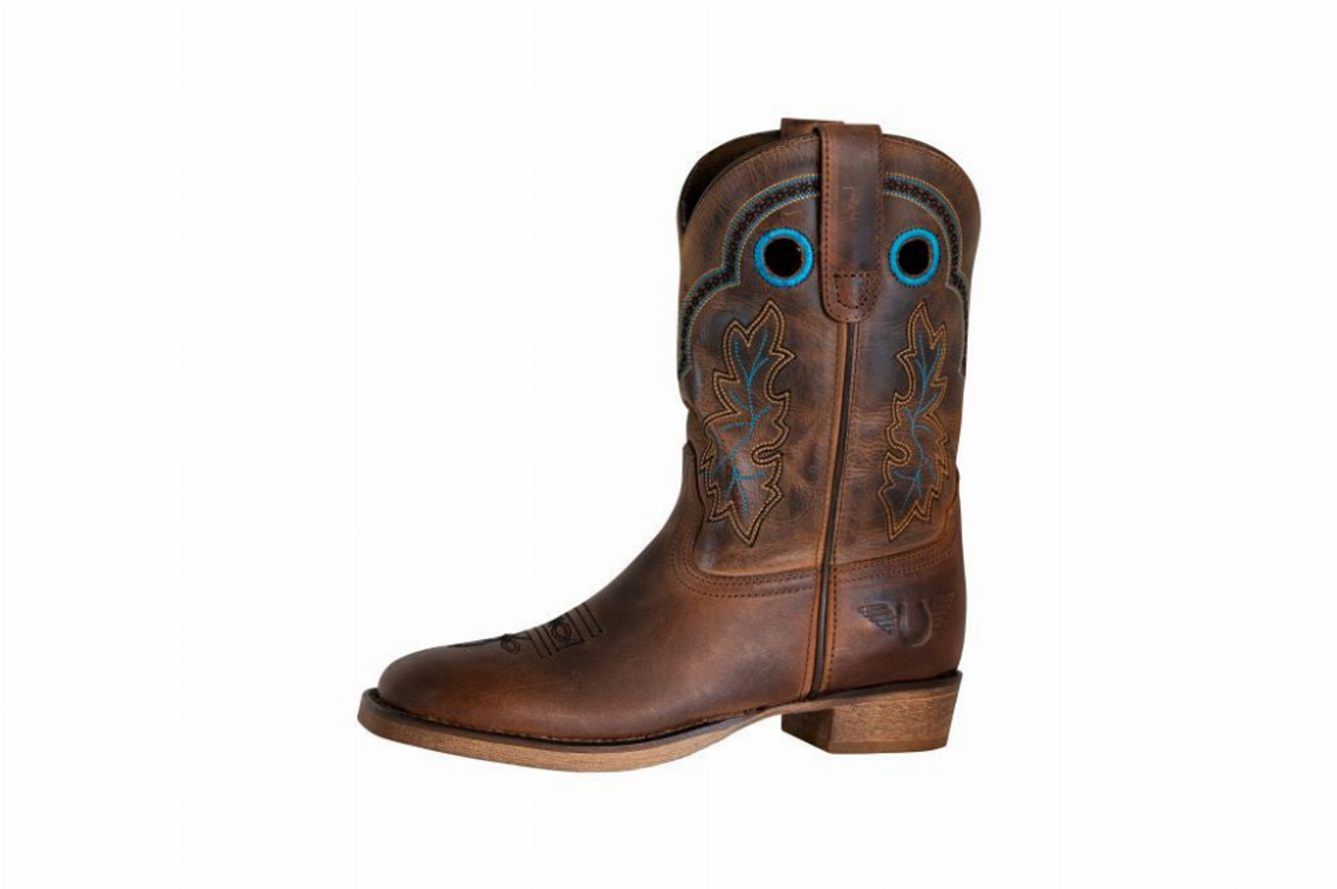 TuffRider Toddler's Rushmore Square Toe Western Boot - Brown 4 1 for equestrians Boots, Children's Weste...