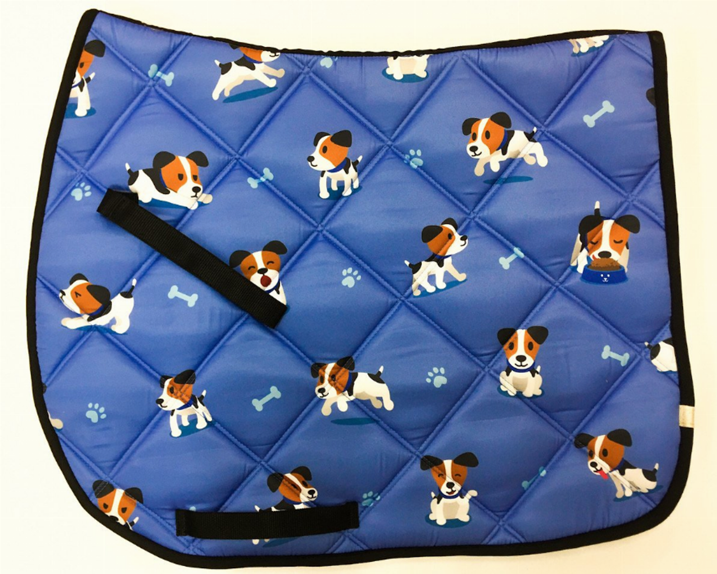 Lettia Puppy All Purpose Pad - Saddle Pads, Pads & Blankets, Western Tack Blue w/puppies STANDARD