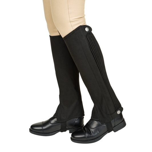 Lettia Adult Suede Half Chaps - black SMALL 1 for equestrians Chaps, Footwear