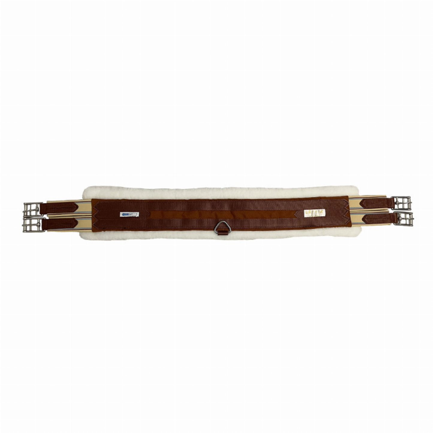 Lettia CoolMax Fleece Lined Girth - Chocolate brown 56" 1 for horses English Tack, Girths