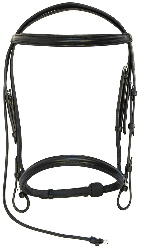 Henri de Rivel Pro Padded Dressage Bridle with Web Reins