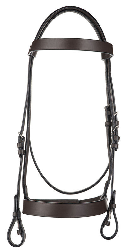 HENRI DE RIVEL POLO BRIDLE WITH DOUBLE REINS - COB 1 for horses English Tack, Bridles, Bridles &