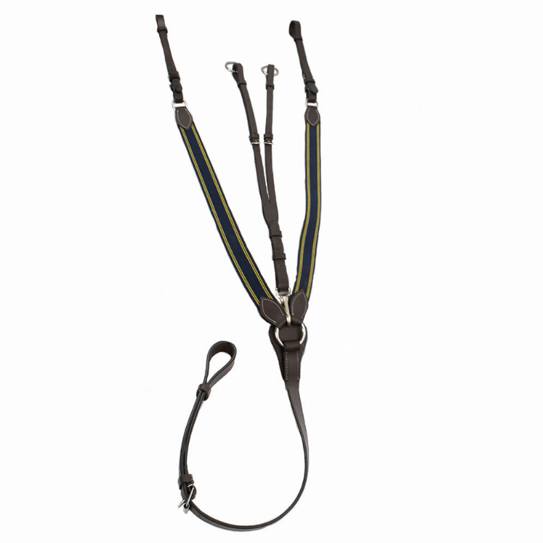 Henri de Rivel Pro Elastic Breastplate Martingale with Running Attachment