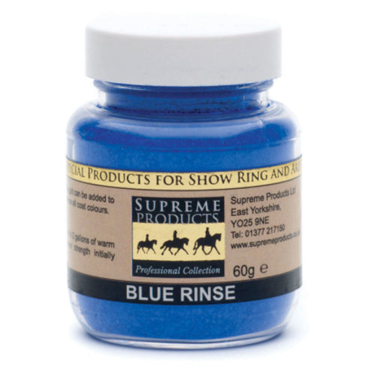 Supreme Products Blue Rinse - 60G 1 for horses Shampoo, Shine & Condition, Horse Care, Grooming