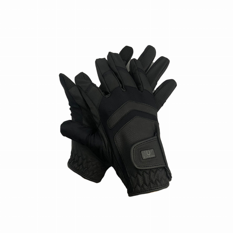 TuffRider Ladies Breathable Summer Riding Gloves - Black XL 1 for equestrians Apparel & Gear